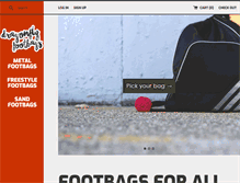 Tablet Screenshot of footbagshop.com